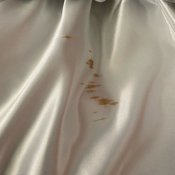 Jessica McClintock White with black lace cocktail dress - Picture 11 of 12